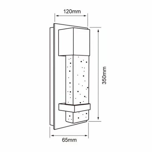 LUMINARIO ARBOTANTE SOBREPONER PARED LED 10W 127V IP44 3000K 307LM 30000H ANDROMEDA NEGRO TECNOLIITE