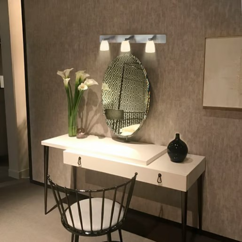 LUMINARIO ARBOTANTE SOBREPONER PARED G9X3 100-240V MELSI SATINADO CRISTAL OPALINO  TECNOLITE