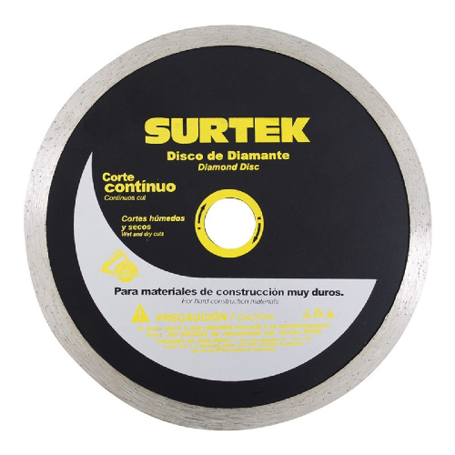 DISCO DIAMANTE PARA ESMERILADORA ANGULAR  RIN CONTINUO  4-1/2"  SURTEK