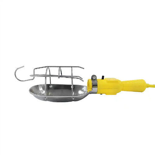 EXTENSION ELECTRICA TALLER CON CANASTILLA METALICA Y CONTACTO CAL.16  127V 8.00M AMARILLO SURTEK