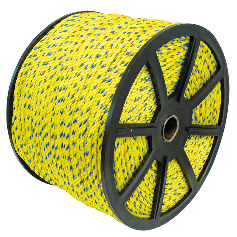 CABLE POLIPROPILENO 10MM 3/8 23MxKG AMARILLO B621M 27KG SURTEK
