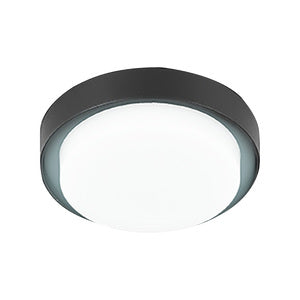 LUMINARIO REDONDO SOBREPONER TECHO LED 15W 127V IP54 6500K 900LM 15000H NENQUE I  NEGRO TECNOLITE
