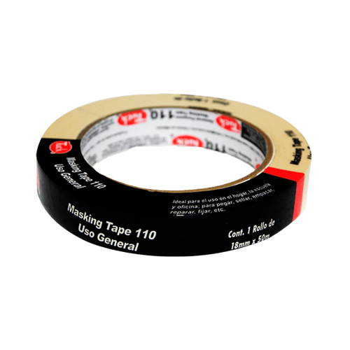 MASKING TAPE USO GRAL 110 NEGRA 18MM 3/4" 50M TUK
