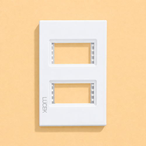 PLACA 2V BLANCO CRISTAL LUCEK
