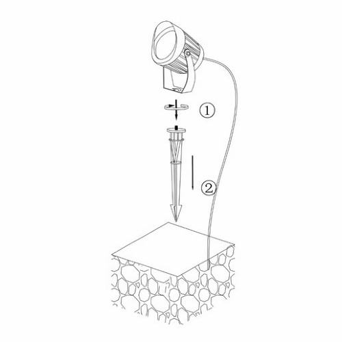 LUMINARIO SOBREPONER O ESTACA JARDIN LED 10W 100-240V IP65 3000K LYNX I NEGRO TECNOLITE