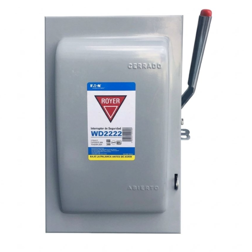 INTERRUPTOR SEGURIDAD P/CARTUCHO 2X60 REF ROYER