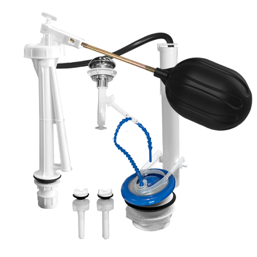 JUEGO DE HERRAJES PARA WC PUSH BUTTON SUPERIOR FLEXIMATIC