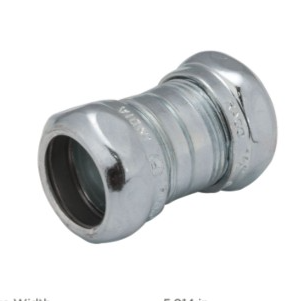 COPLE PARED DELGADA DE ACERO REFORZADO DE COMPRESION 19MM 3/4" RACO