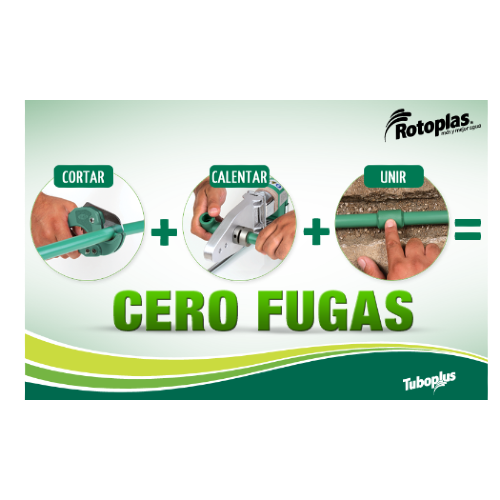 KIT TERMOFUSOR 32 MM 600W 120V CON TIJERAS TUBOPLUS ROTOPLAS