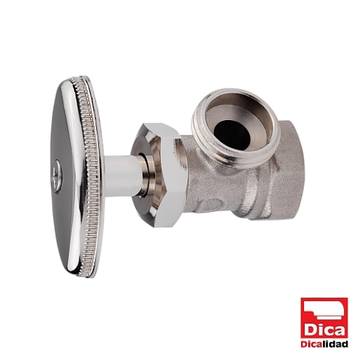 VALVULA ANGULAR LATON SIN CONTRATUERCA 1/2X1/2 DICA
