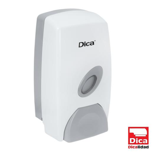 DOSIFICADOR DE JABON LIQUIDO BLANCO/GRIS ABS DICA — Tubos y Conexiones