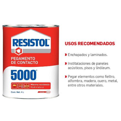 RESISTOL 5000 DE CONTACTO LATA 4Lt HENKEL