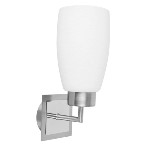 LUMINARIO ABORTANTE SOBREPONER PARED E27 8.5 W 100-240V GIBRALTAR CRISTAL OPALINO TECNOLITE