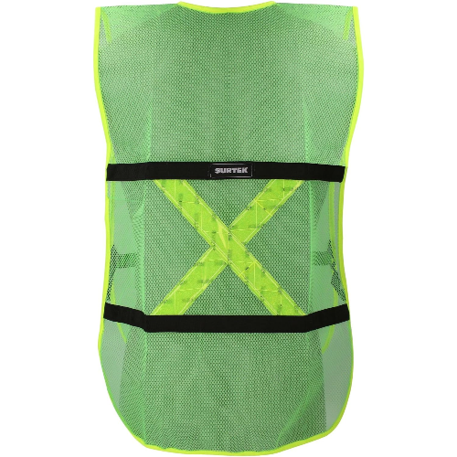 CHALECO SEGURIDAD LIGERO VERDE CON REFLEJANTE SURTEK