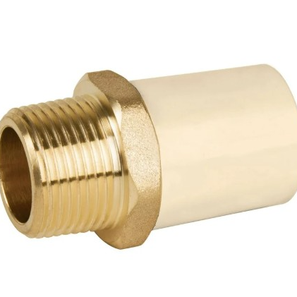 ADAPTADOR MACHO CPVC CEMENTAR 025MM 1" CUERDA BRONCE BEIGE GENERICO