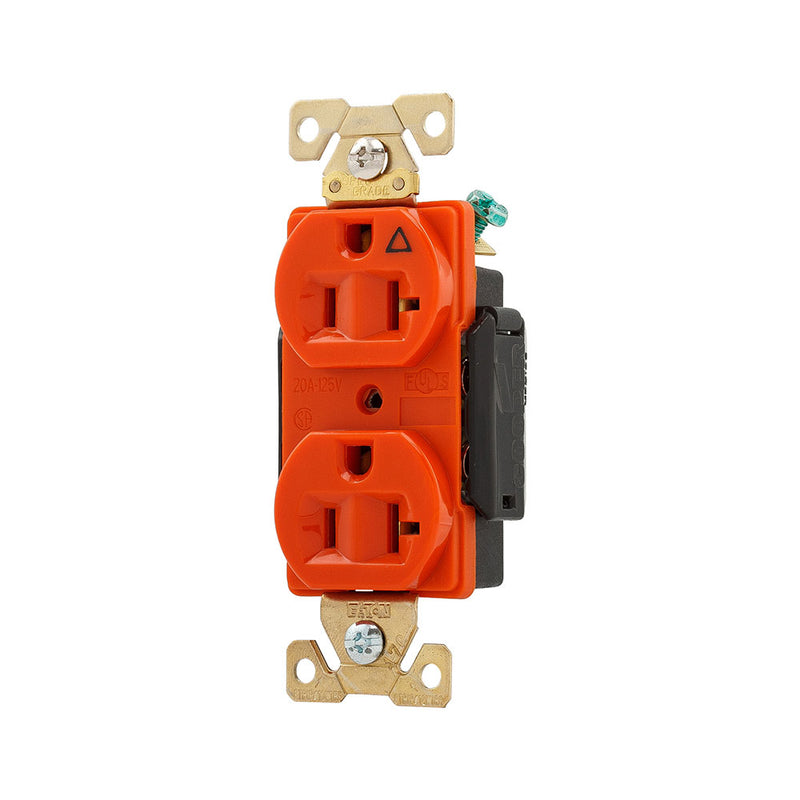CONTACTO DUPLEX 2P+T 20A 125V NARANJA ARROW HART