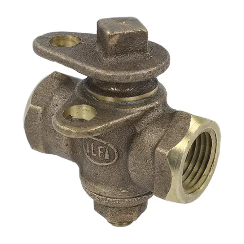 VALVULA BRONCE CUADRO MACHO CON OREJAS PARA CANDADO 1 NTP ALFA