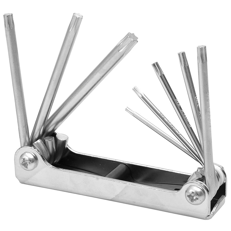 JUEGO DE LLAVES TORX 8 PIEZAS TIPO NAVAJA SURTEK