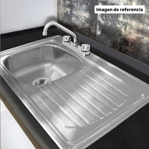 FREGADERO EB EMPOTRAR 1TARJA/1ESC.DERECHO 87X54 CMS CAL.22
