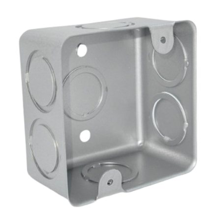 CAJA CUADRADA GALVANIZADA 013X019MM 1/2X3/4" TAMSA