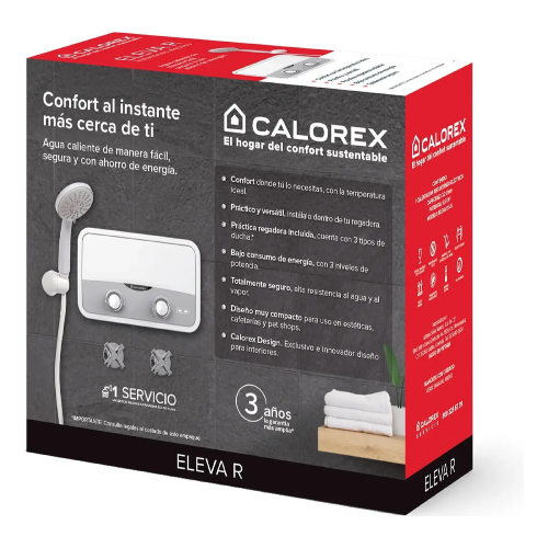 CALENTADOR INSTANTANEO ELECTRICO ELEVA R 5.5 1 SERVICIO 127V CALOREX