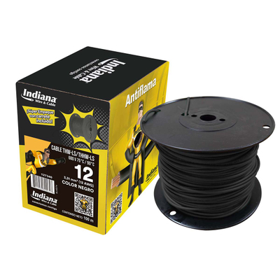 CARRETE CABLE THW CAL.14 500M NEGRO INDIANA