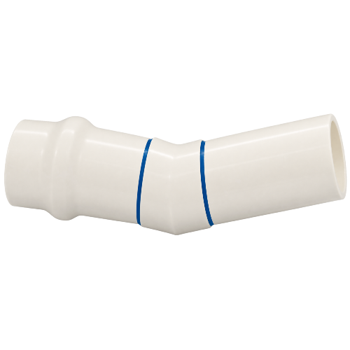 CODO CAMPANA PVC HIDRAULICO 22° 150MM 6