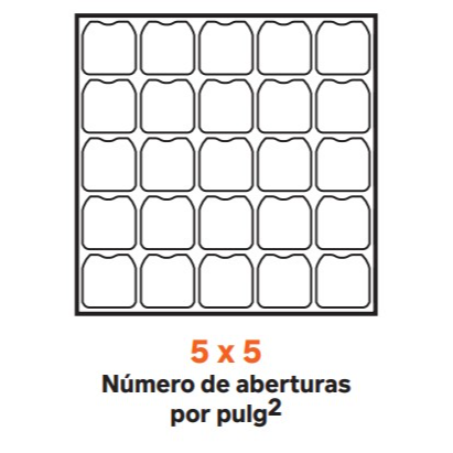 MALLA CRIBA GALVANIZADA 5X5 0.91X30M DEACERO
