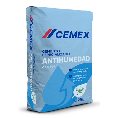 CEMENTO ESPECIALIZADO ANTIHUMEDAD 25 KG (TON 40 BTOS) CEMEX