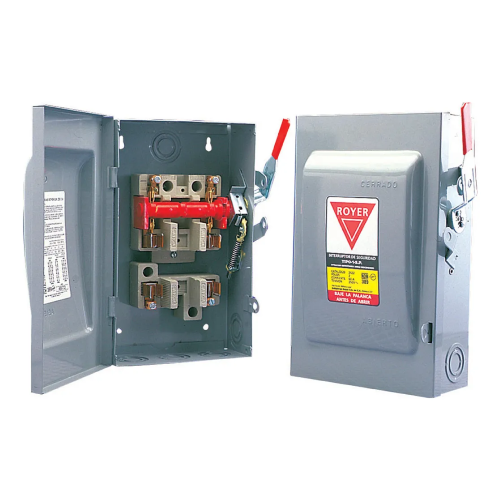 INTERRUPTOR SEGURIDAD P/CARTUCHO 2X60 ECON ROYER
