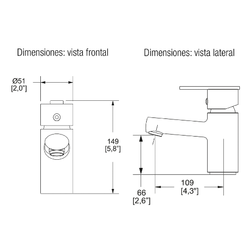 MONOMANDO LAVABO EXPLORA SIN CONTRA CR HELVEX