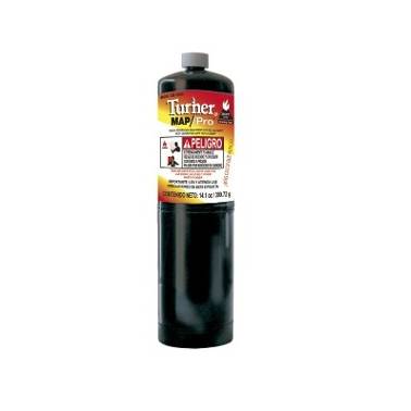 TANQUE GAS PROPILENO 400Grs NEGRO TURNER