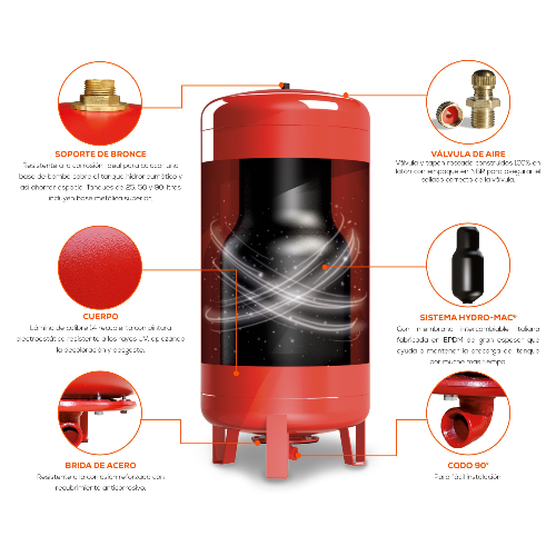TANQUE PARA HIDRONEUMATICO VERTICAL 380L EVANS
