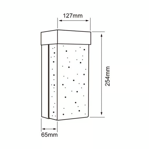 LUMINARIO SOBREPONER PARED LED 12W 127V IP44 3000K 328LM 30000H ATENUABLE ANTLIA NEGRO TECNOLITE