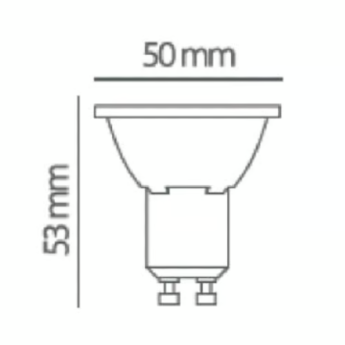 FOCO GU10 LED 3W 100-240V 3000K 250LM 20000H TECNO LITE