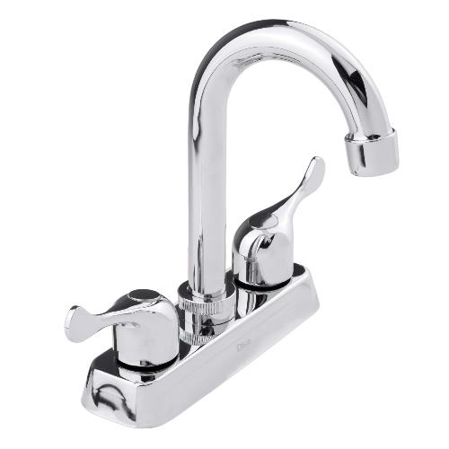 MEZCLADORA PARA LAVABO 4" TIPO BAR CON MANERAL DE PALANCA CROMO DICA