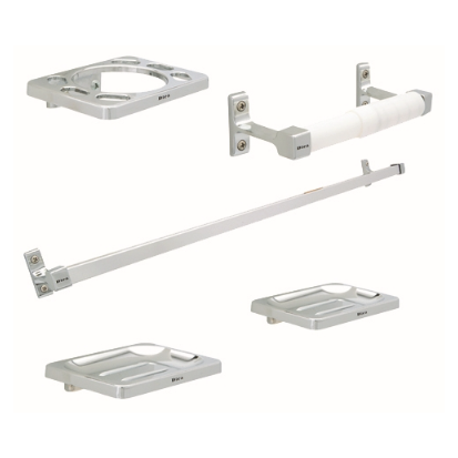 JUEGO ACCESORIOS PARA BAÑO 5pzs CROMO DICA