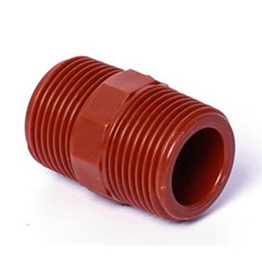 NIPLE TUERCA POLIPROPILENO ROSCADO 038MM 11/2" MARRON POLIMEX
