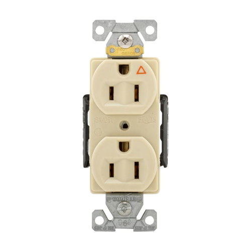 CONTACTO DUPLEX MARFIL 15A 125V TIERRA AISLADA ARROW HART