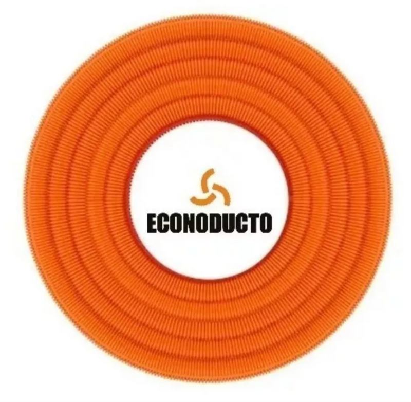ECONODUCTO CORRUGADO 1/2 ROLLO SIN GUIA 100M POLIFLEX