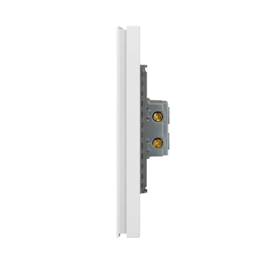 PLACA PLANA 1 APAGADOR SENCILLO 3V BLANCO FLAT LUCEK
