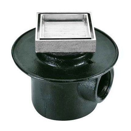 COLADERA PARA BAÑO UNA BOCA CON REJILLA CUADRADA LISA (CON SELLO HCO ...