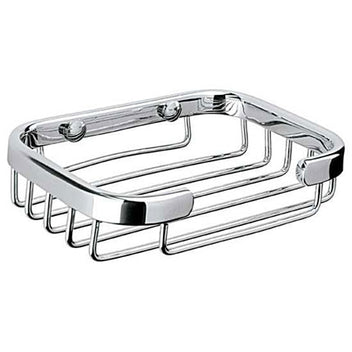 JABONERA DE REJILLA RECTANGULAR CROMO — Tubos y Conexiones