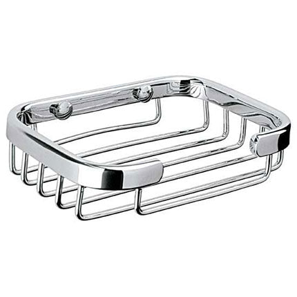 JABONERA DE REJILLA RECTANGULAR CROMO — Tubos y Conexiones
