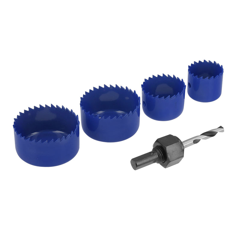 KIT 5 SIERRAS CORTACIRCULOS MADERA 11/4" 11/2" 2" 2-1/8" FOY