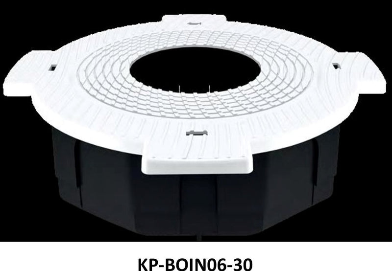 BOTE INTEGRAL PVC NEGRO 06CM CON TAPA POLIFLEX