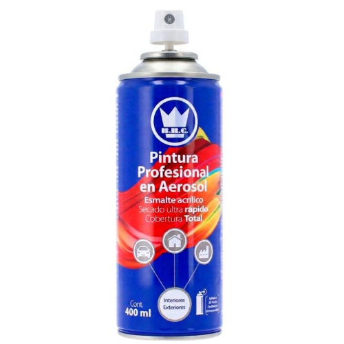 PINTURA AEROSOL ACRILICA  COLOR  METALICO CROMO 400 ML CORONA
