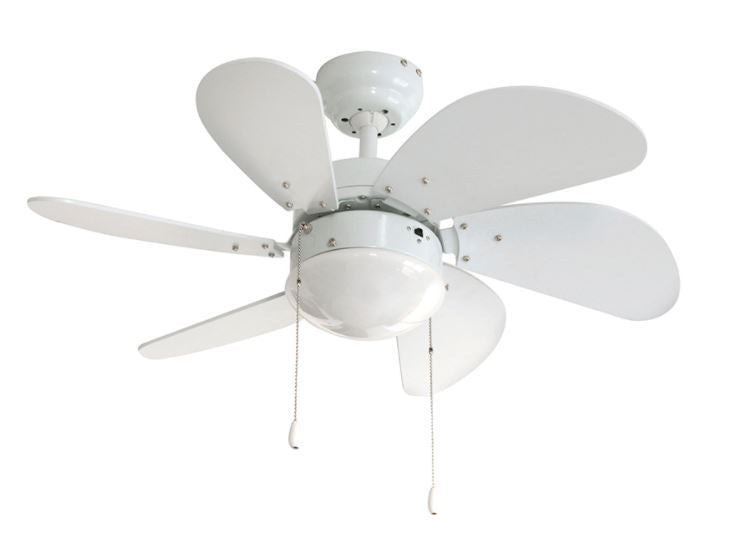 VENTILADOR TECHO LUZERNA BLANCO 6 ASPAS 3V 1L 127V VEKER