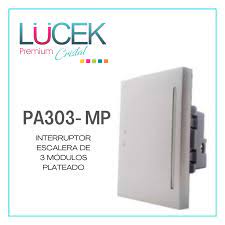 APAGADOR ESCALERA 3V PLATA LUCEK