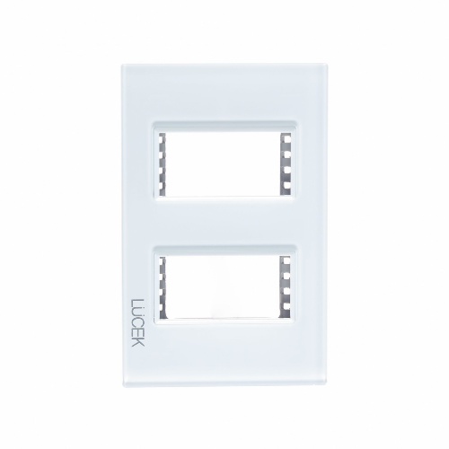 PLACA 2V BLANCO CRISTAL LUCEK